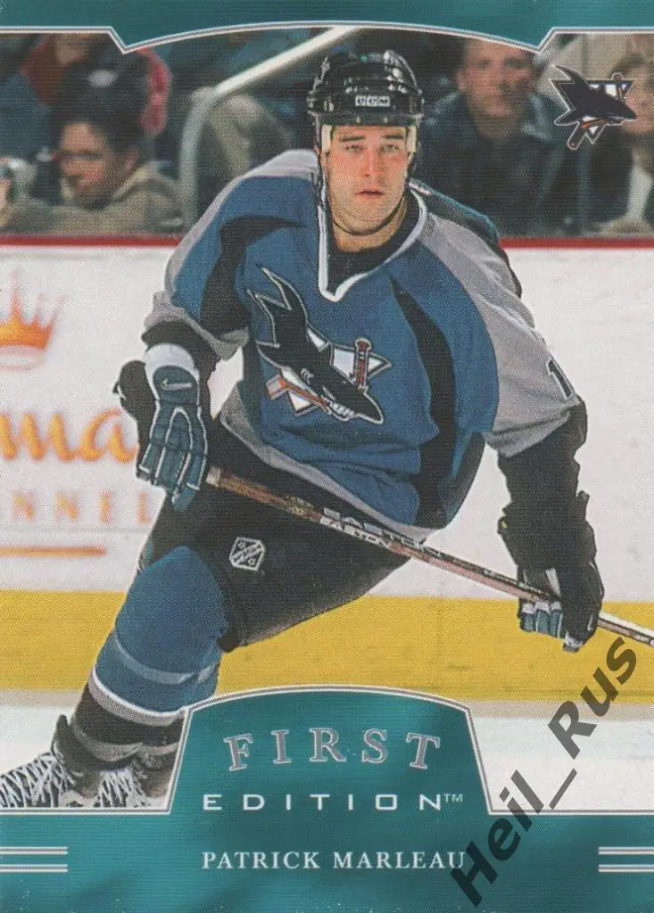 Карточка Patrick Marleau/Патрик Марло (San Jose Sharks/Сан-Хосе Шаркс) НХЛ/NHL