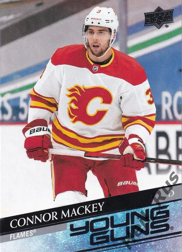 Хоккей. Карточка Connor Mackey/Коннор Маккей (Calgary Flames/Калгари) НХЛ/NHL