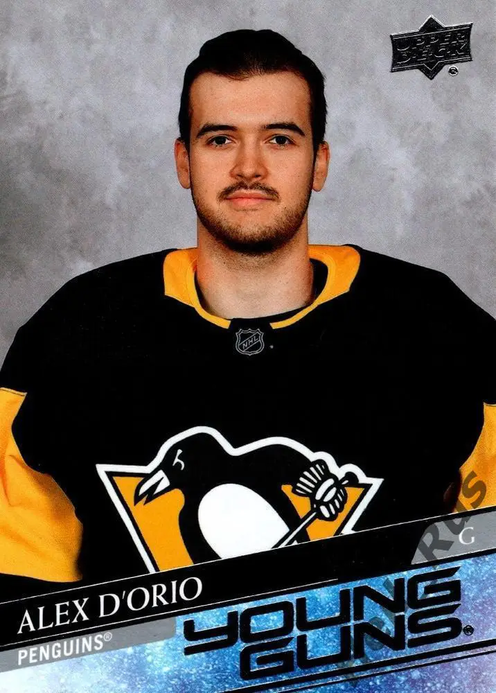 Хоккей. Карточка Alex D'Orio/Алекс Д'Орио Pittsburgh Penguins/Питтсбург НХЛ/NHL