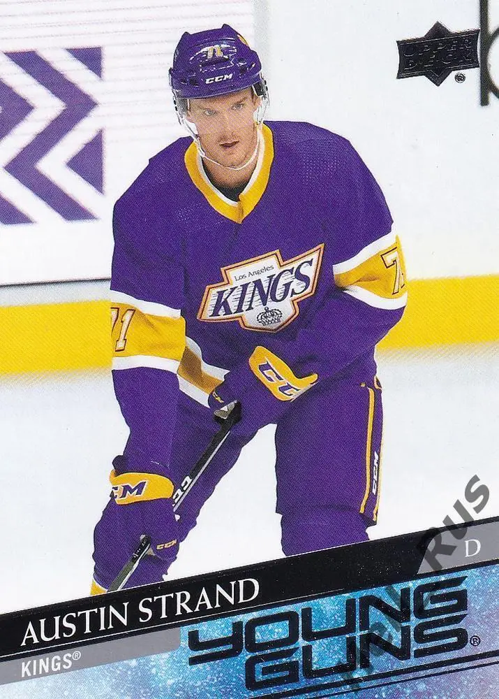 Карточка Austin Strand/Остин Стрэнд Los Angeles Kings/Лос-Анджелес Кингз НХЛ/NHL