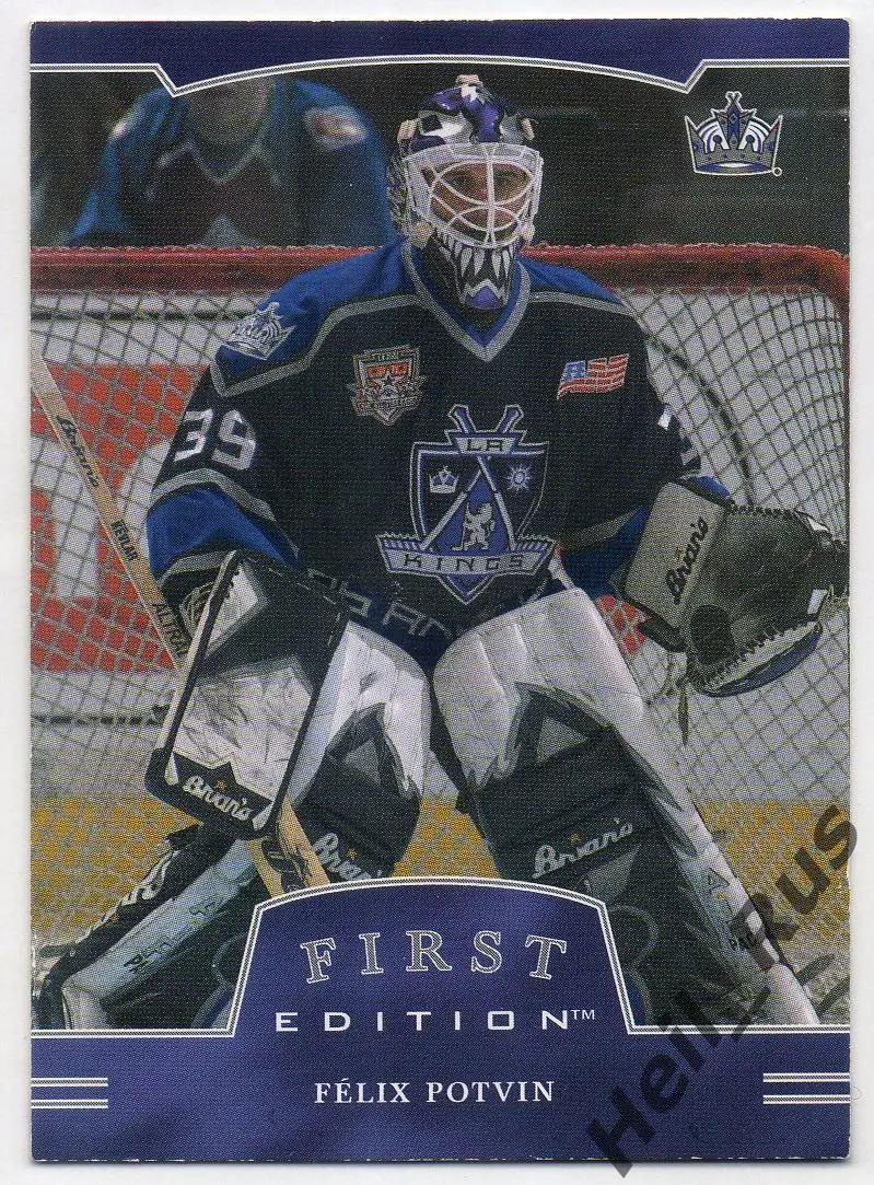 Карточка Felix Potvin/Феликс Потвен Los Angeles Kings/Лос-Анджелес Кингз НХЛ/NHL