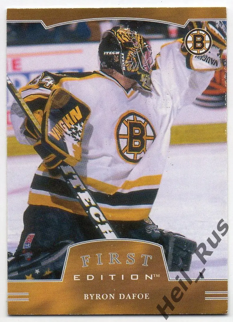 Хоккей. Карточка Byron Dafoe/Байрон Дафо Boston Bruins/Бостон, Авангард НХЛ/NHL