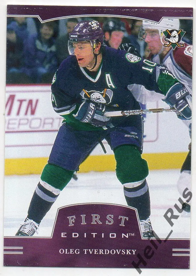 Карточка Олег Твердовский Anaheim Ducks/Анахайм, Салават Юлаев, Авангард НХЛ/КХЛ