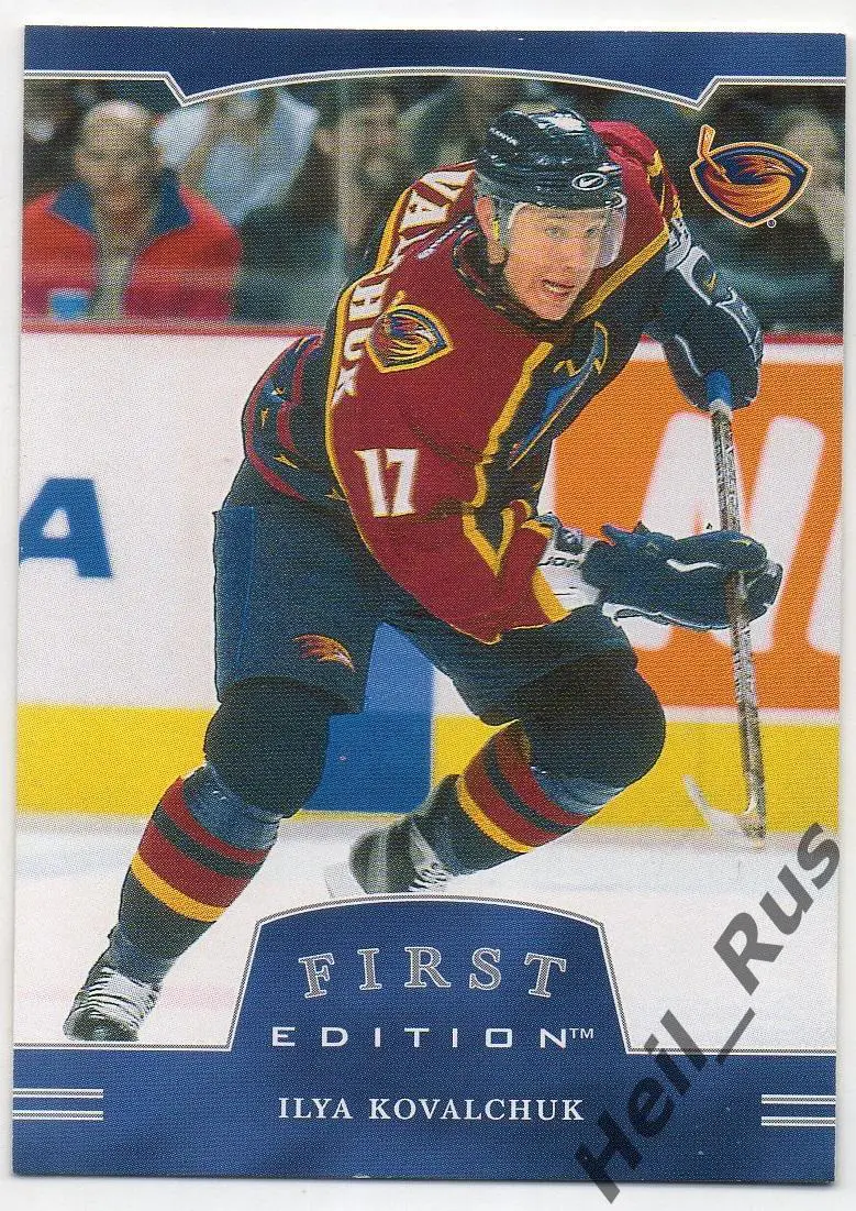 Карточка Илья Ковальчук Atlanta Thrashers/Атланта, СКА/Спартак/Авангард НХЛ, КХЛ
