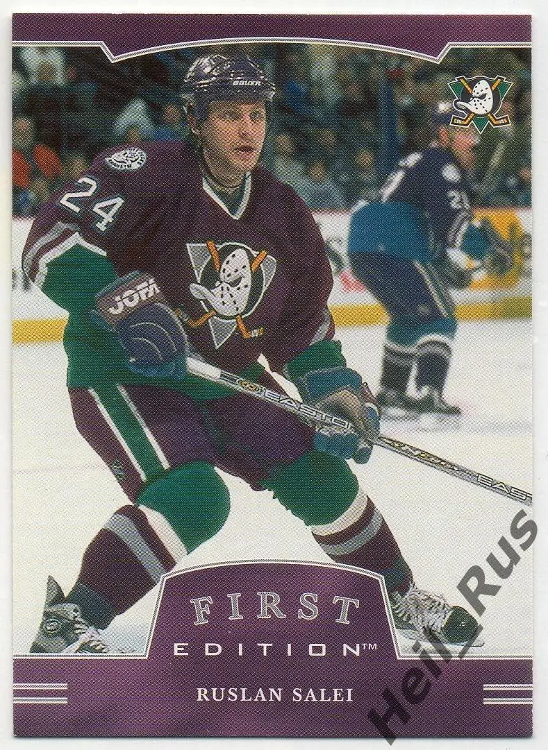 Карточка Руслан Салей Anaheim Mighty Ducks/Анахайм, Динамо Минск/Ак Барс НХЛ/КХЛ