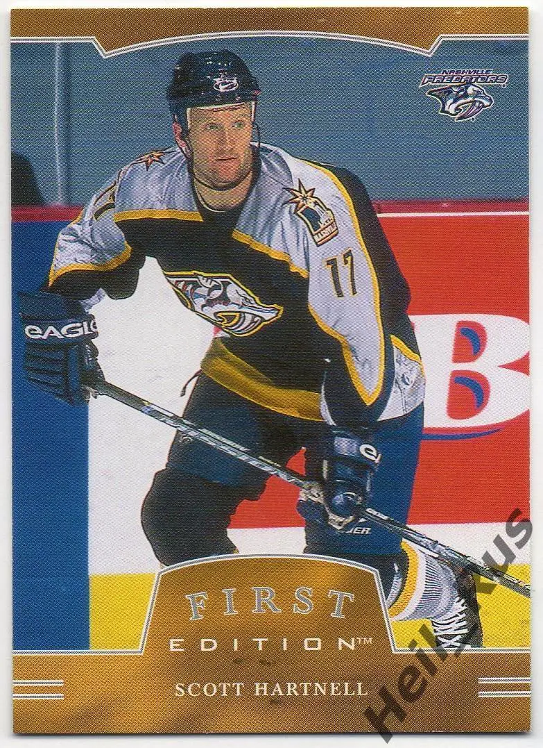 Карточка Scott Hartnell / Скотт Хартнелл (Nashville Predators / Нэшвилл) НХЛ/NHL