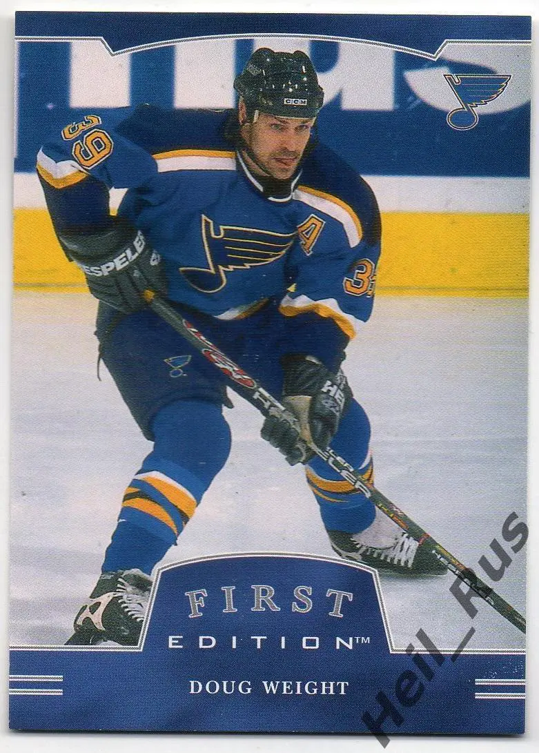 Хоккей. Карточка Doug Weight / Дуг Уэйт (St. Louis Blues/Сент-Луис Блюз) НХЛ/NHL