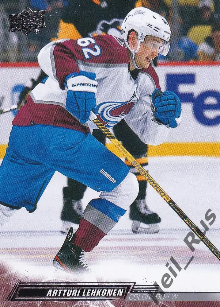 Карточка Artturi Lehkonen/Арттури Лехконен (Colorado Avalanche/Колорадо) НХЛ/NHL