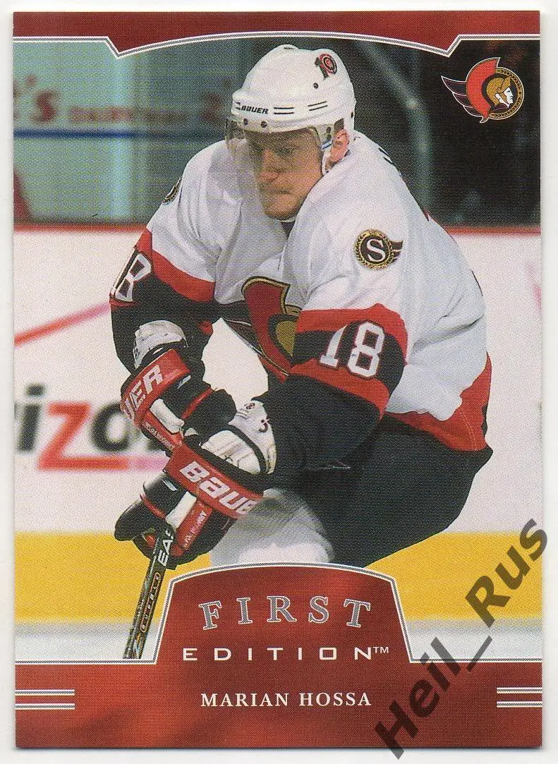 Хоккей; Карточка Marian Hossa / Мариан Госса (Ottawa Senators / Оттава) НХЛ/NHL