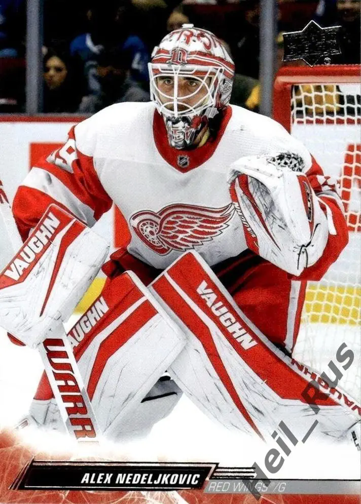 Карточка Alex Nedeljkovic/Алекс Неделькович Detroit Red Wings/Детройт НХЛ/NHL