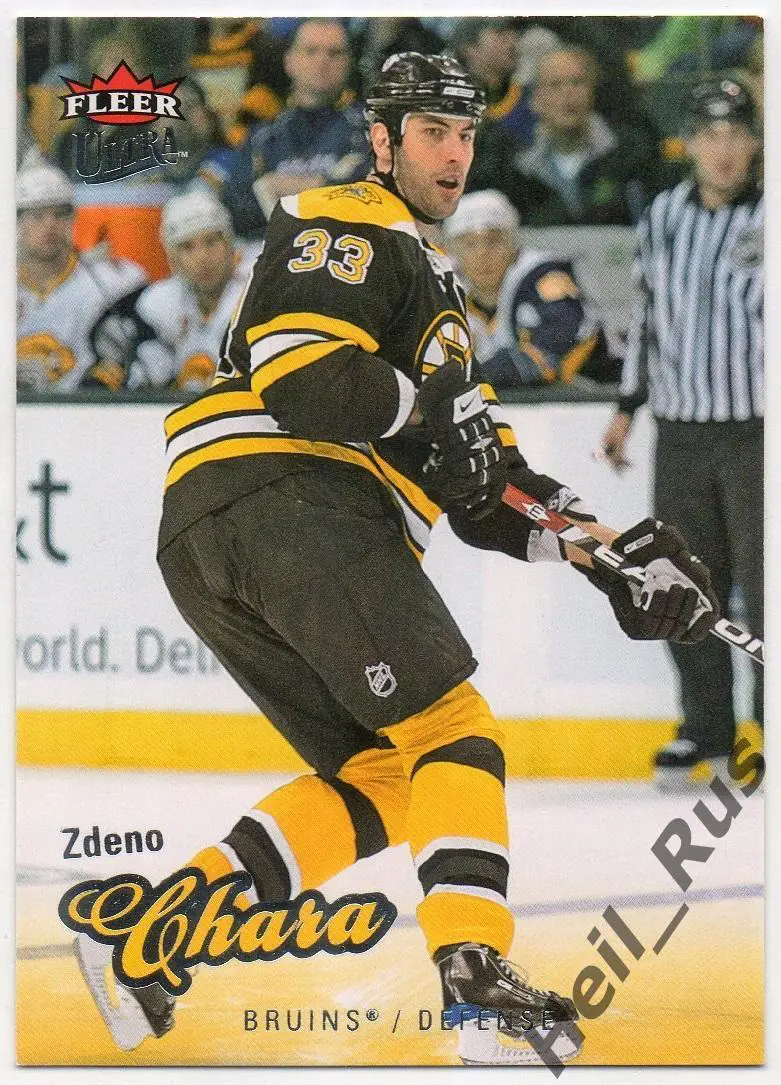 Карточка Zdeno Chara/Здено Хара Boston Bruins/Бостон Брюинз, Лев Прага НХЛ/КХЛ