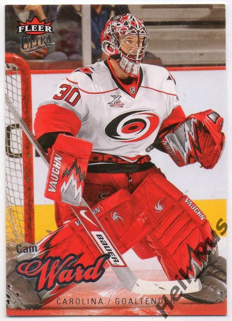 Хоккей Карточка Cam Ward/Кэм Уорд (Carolina Hurricanes/Каролина) НХЛ/NHL 2008/09