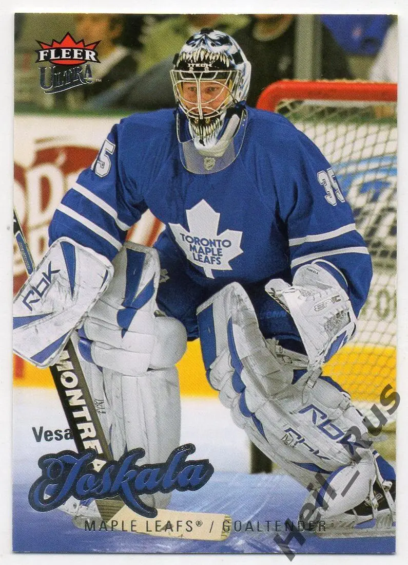 Хоккей. Карточка Vesa Toskala/Веса Тоскала (Toronto Maple Leafs/Торонто) НХЛ/NHL