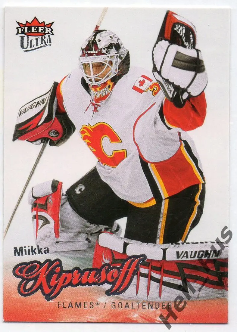 Карточка Miikka Kiprusoff/Миикка Кипрусофф Calgary Flames/Калгари Флэймз NHL/НХЛ