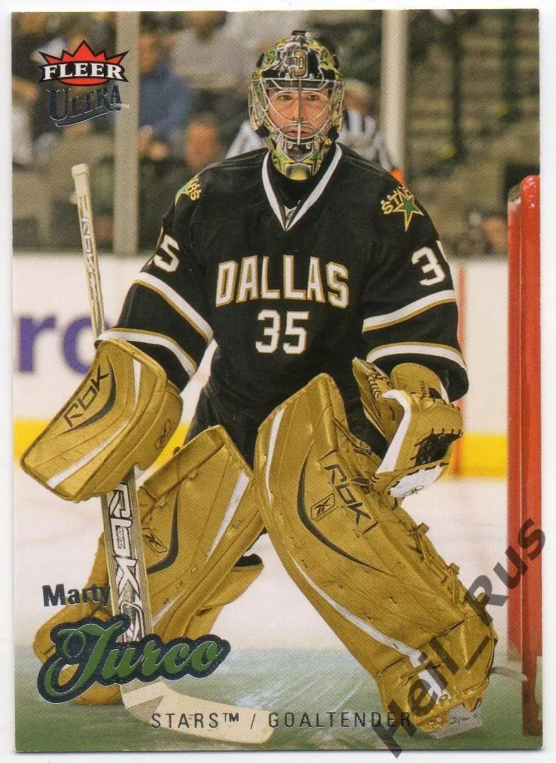Хоккей. Карточка Marty Turco / Марти Турко (Dallas Stars/Даллас Старз) НХЛ / NHL