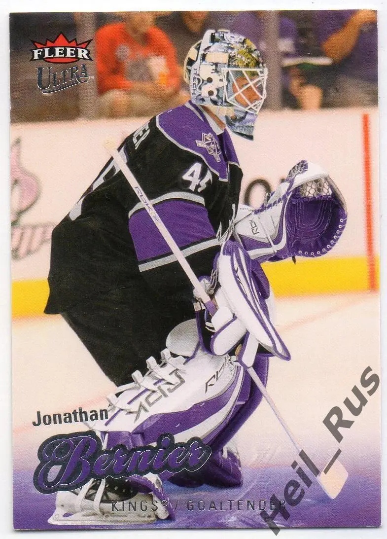Карточка Jonathan Bernier/Джонатан Бернье Los Angeles Kings/Лос-Анджелес NHL/НХЛ