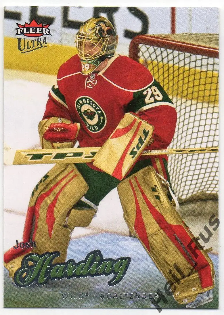 Хоккей Карточка Josh Harding/Джош Хардинг Minnesota Wild/Миннесота Уайлд NHL/НХЛ