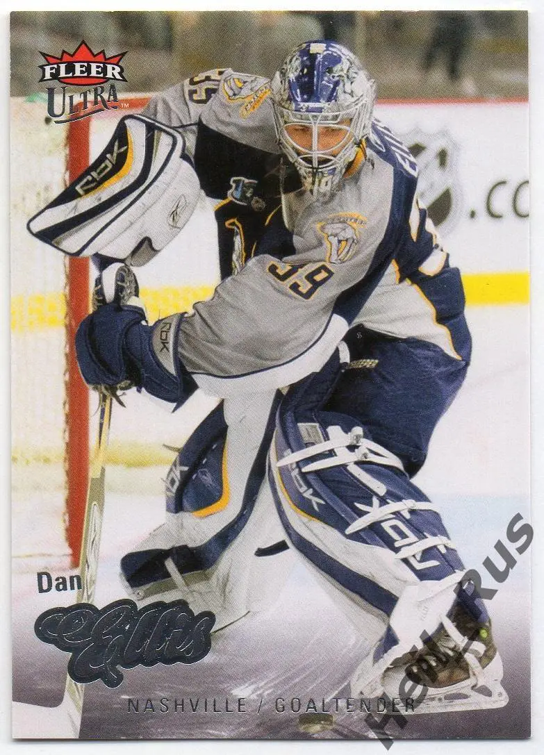 Хоккей. Карточка Dan Ellis / Дэн Эллис (Nashville Predators / Нэшвилл) НХЛ/NHL