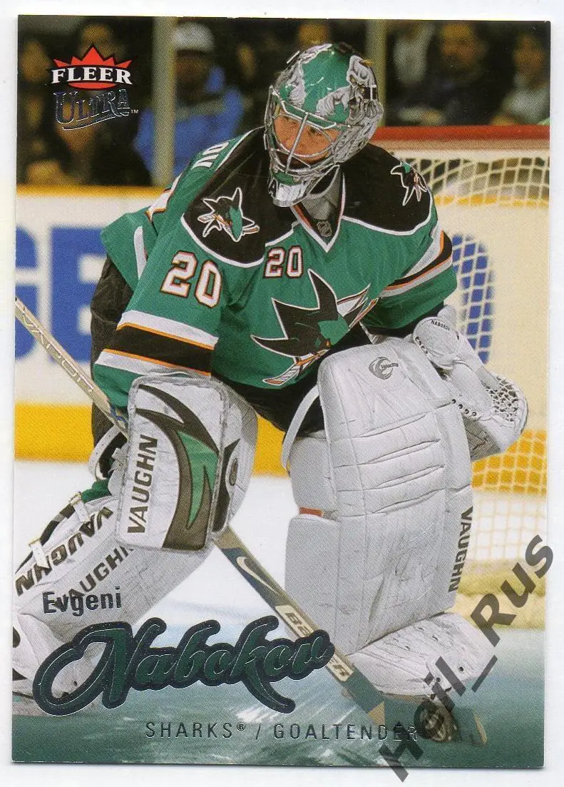 Карточка Евгений Набоков San Jose Sharks/Сан-Хосе, Динамо Москва/СКА НХЛ/NHL/КХЛ