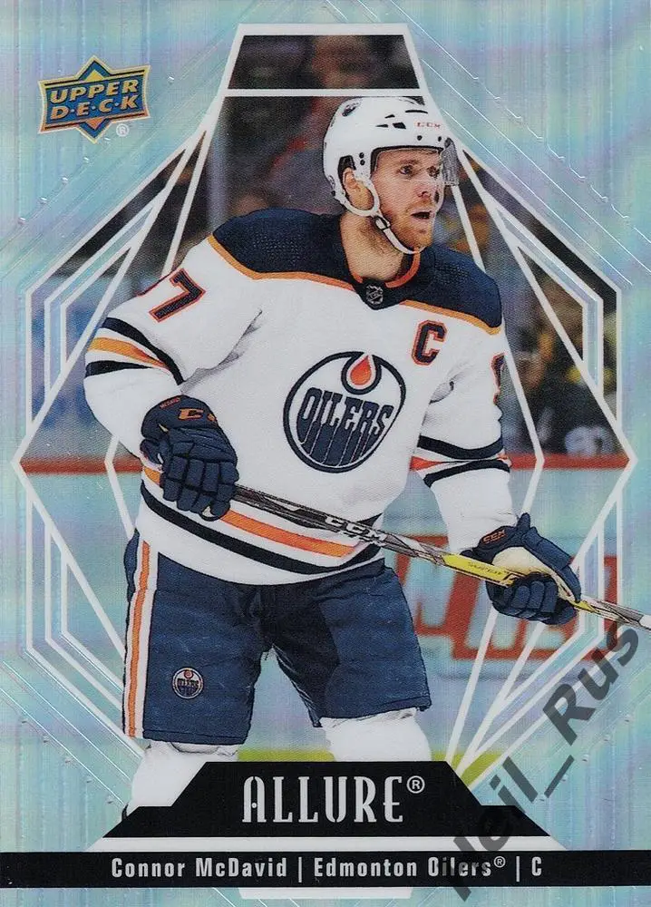 Хоккей. Карточка Connor McDavid/Коннор Макдэвид Edmonton Oilers/Эдмонтон NHL НХЛ