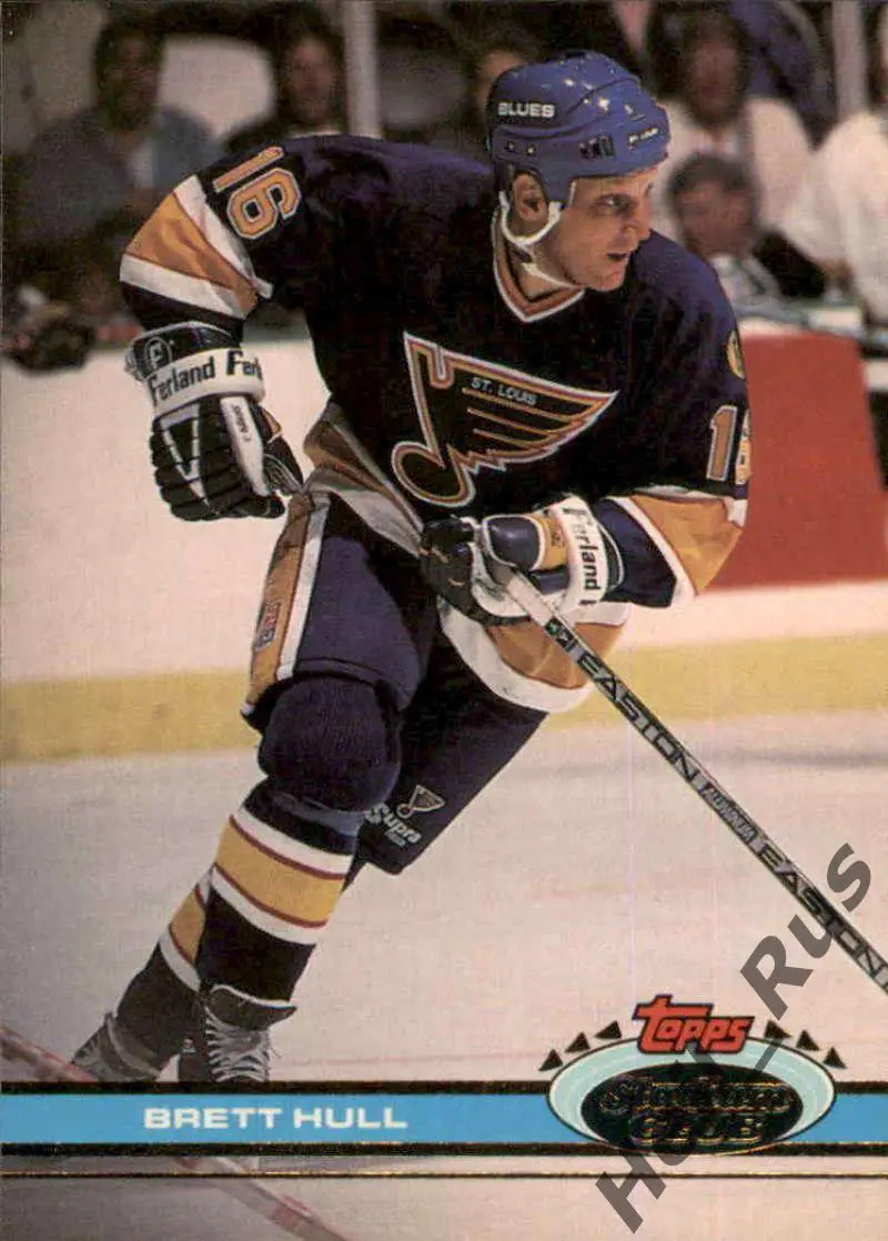 Хоккей. Карточка Brett Hull/Бретт Халл St. Louis Blues / Сент-Луис Блюз НХЛ/NHL