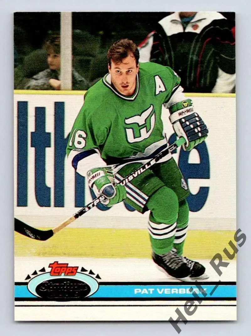 Хоккей. Карточка Pat Verbeek / Пэт Вербик (Hartford Whalers / Хартфорд) НХЛ/NHL