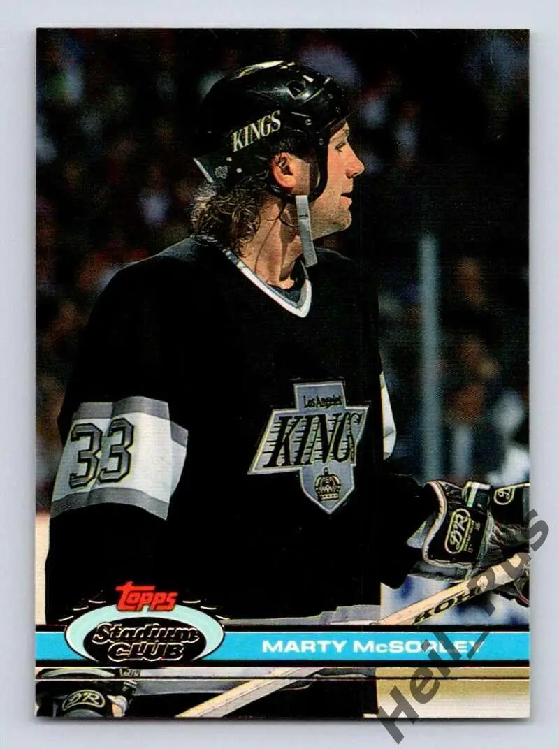 Хоккей. Карточка Marty McSorley/Марти Максорли Los Angeles Kings/Кингз НХЛ/NHL