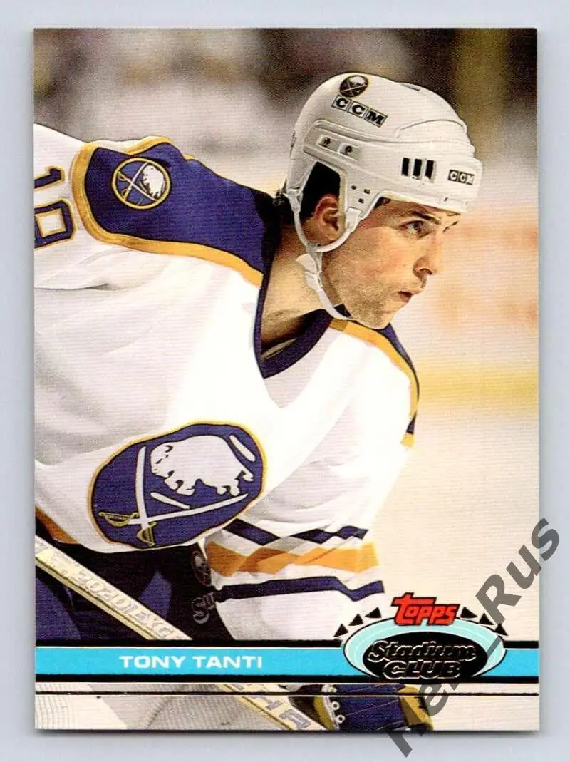 Хоккей. Карточка Tony Tanti/Тони Танти (Buffalo Sabres / Баффало Сейбрз) НХЛ/NHL