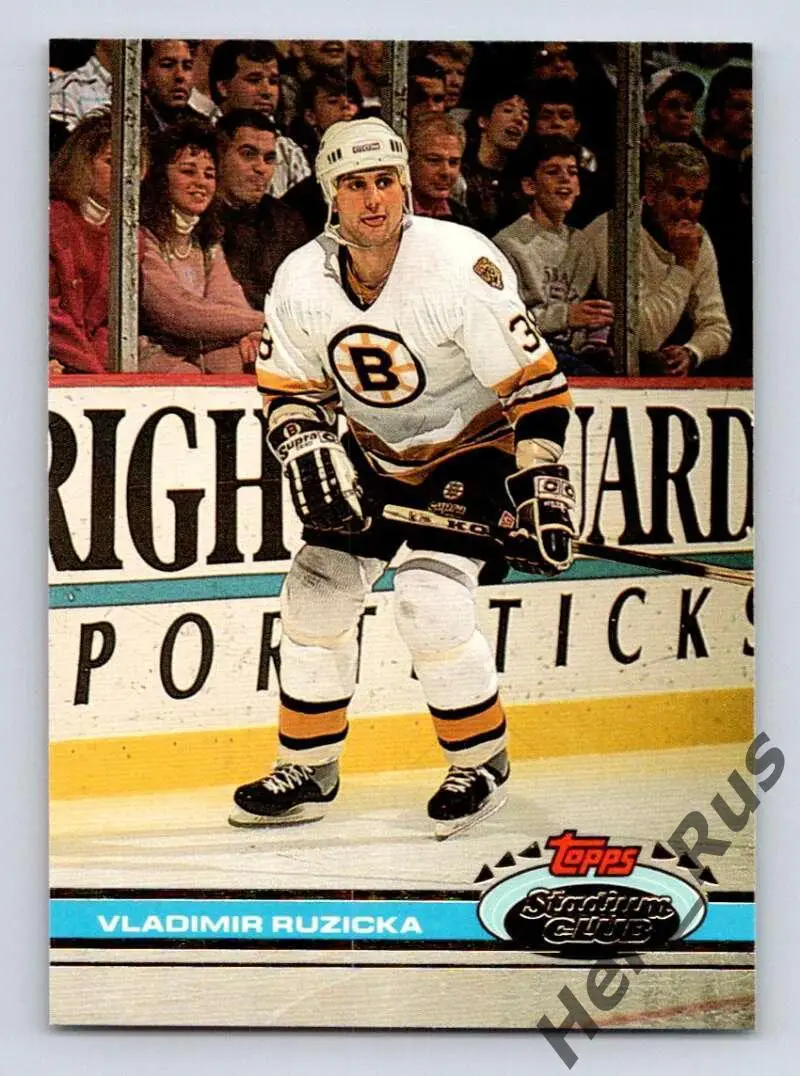 Хоккей; Карточка Vladimir Ruzicka/Владимир Ружичка Boston Bruins/Бостон НХЛ/NHL
