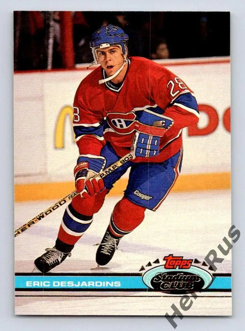 Карточка Eric Desjardins/Эрик Дежарден (Montreal Canadiens/Монреаль) НХЛ/NHL