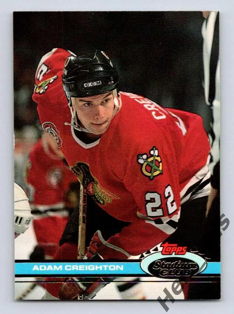 Хоккей; Карточка Adam Creighton/Адам Крейтон (Chicago Blackhawks/Чикаго) НХЛ/NHL