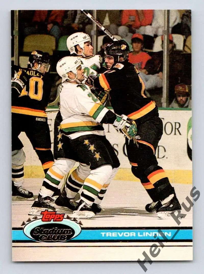 Хоккей; Карточка Trevor Linden/Тревор Линден Vancouver Canucks/Ванкувер НХЛ/NHL