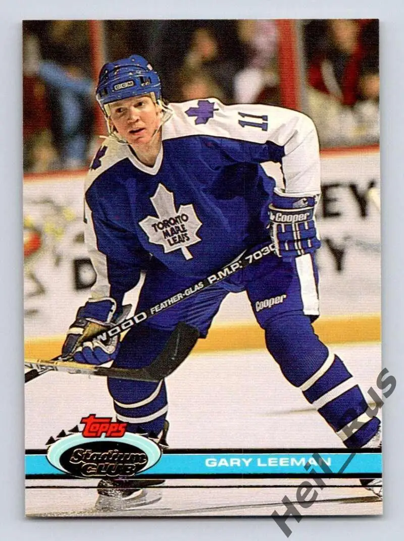 Хоккей. Карточка Gary Leeman/Гэри Лиман (Toronto Maple Leafs/Торонто) НХЛ/NHL