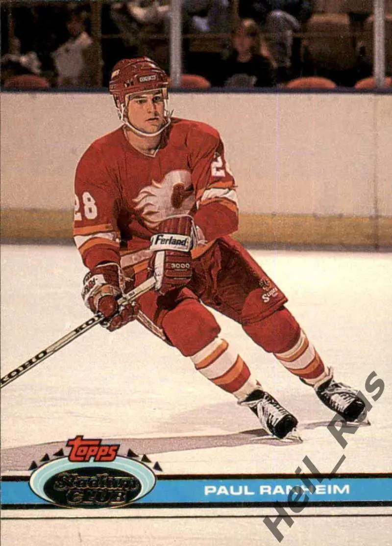 Хоккей Карточка Paul Ranheim/Пол Ранхайм Calgary Flames/Калгари Флэймз НХЛ/NHL