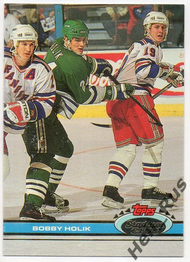 Хоккей. Карточка Bobby Holik/Бобби Холик (Hartford Whalers / Хартфорд) НХЛ/NHL
