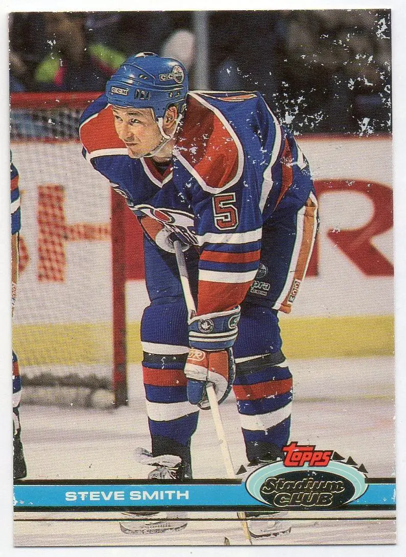 Хоккей Карточка Steve Smith/Стив Смит (Edmonton Oilers/Эдмонтон Ойлерз) НХЛ/NHL