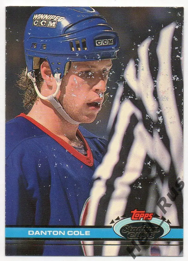 Хоккей. Карточка Danton Cole/Дэнтон Коул (Winnipeg Jets/Виннипег Джетс) НХЛ/NHL