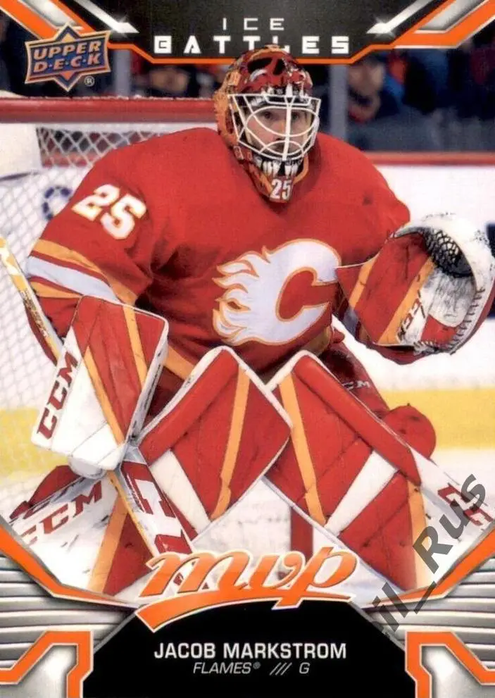 Хоккей Карточка Jacob Markstrom/Якоб Маркстрем (Calgary Flames/Калгари) НХЛ/NHL
