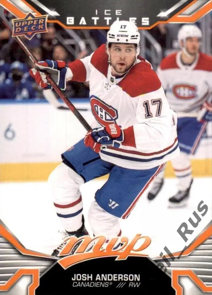 Хоккей; Карточка Josh Anderson/Джош Андерсон Montreal Canadiens/Монреаль НХЛ/NHL