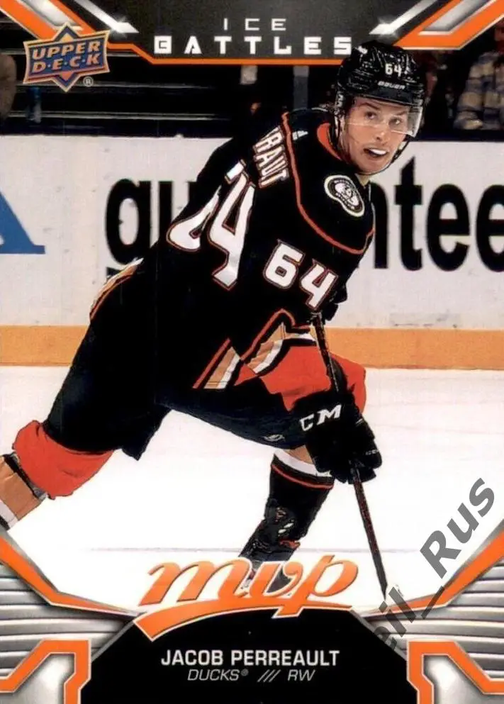 Хоккей Карточка Jacob Perreault/Джейкоб Перро Anaheim Ducks/Анахайм Дакс НХЛ/NHL