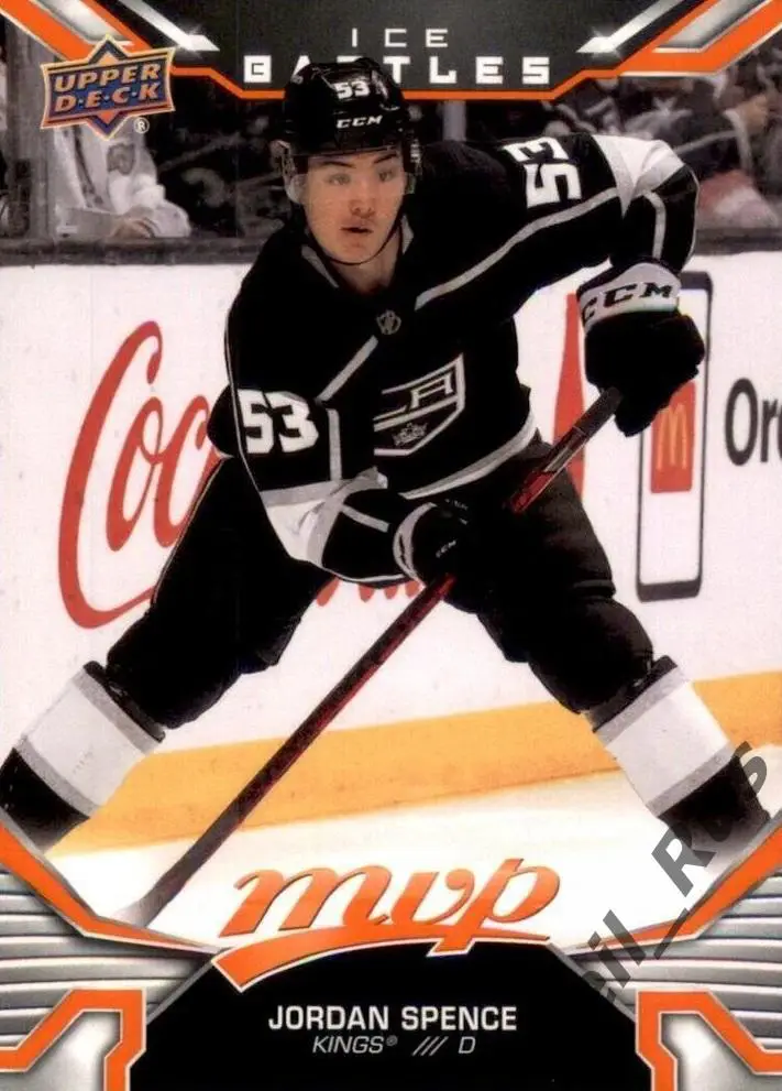 Карточка Jordan Spence / Джордан Спенс (Los Angeles Kings/Лос-Анджелес) НХЛ/NHL