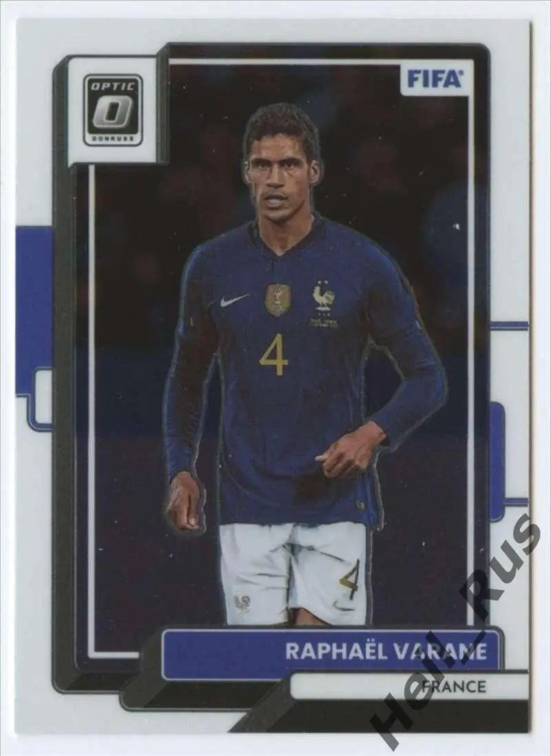 Футбол. Карточка Рафаэль Варан (Франция, Реал Мадрид, Манчестер Юнайтед) Panini