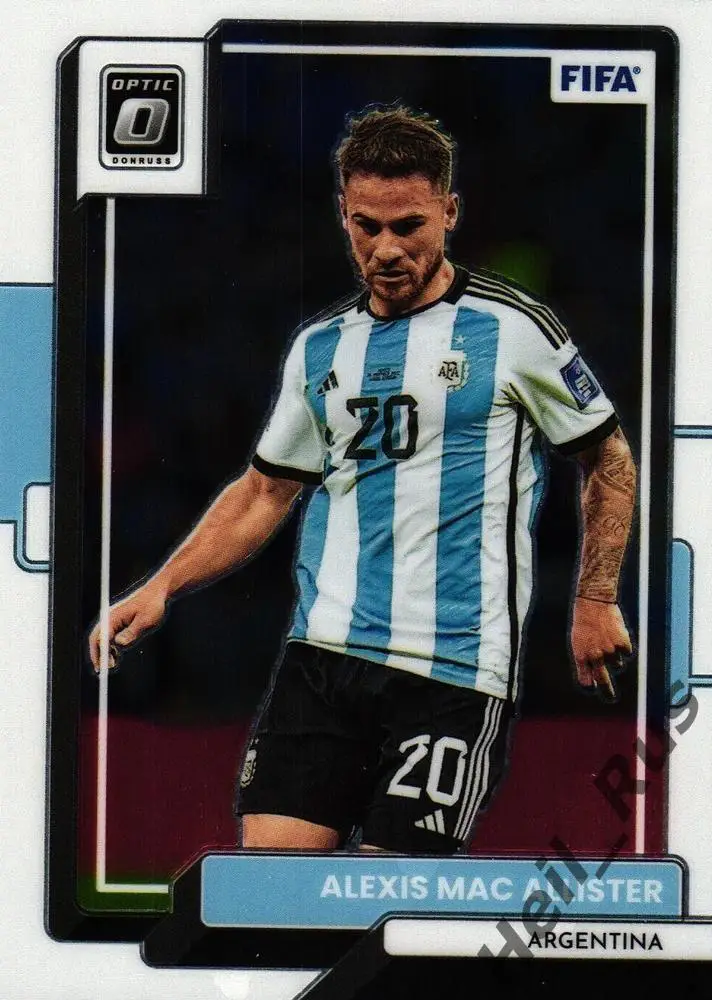 Футбол. Карточка Алексис Мак Аллистер Аргентина, Ливерпуль Panini/Панини 2022-23