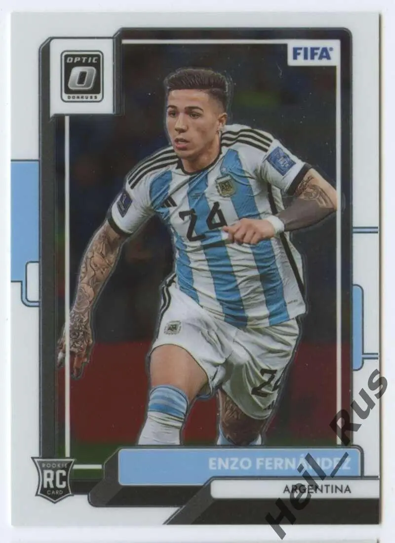 Футбол. Карточка Энцо Фернандес (Аргентина, Челси, Бенфика, Ривер Плейт) Panini