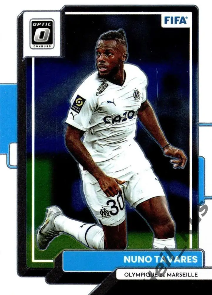 Футбол. Карточка Нуну Тавареш (Олимпик Марсель, Арсенал, Бенфика, Лацио) Panini