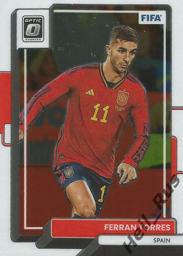 Футбол. Карточка Ферран Торрес Испания, Барселона/Валенсия/Манчестер Сити Panini
