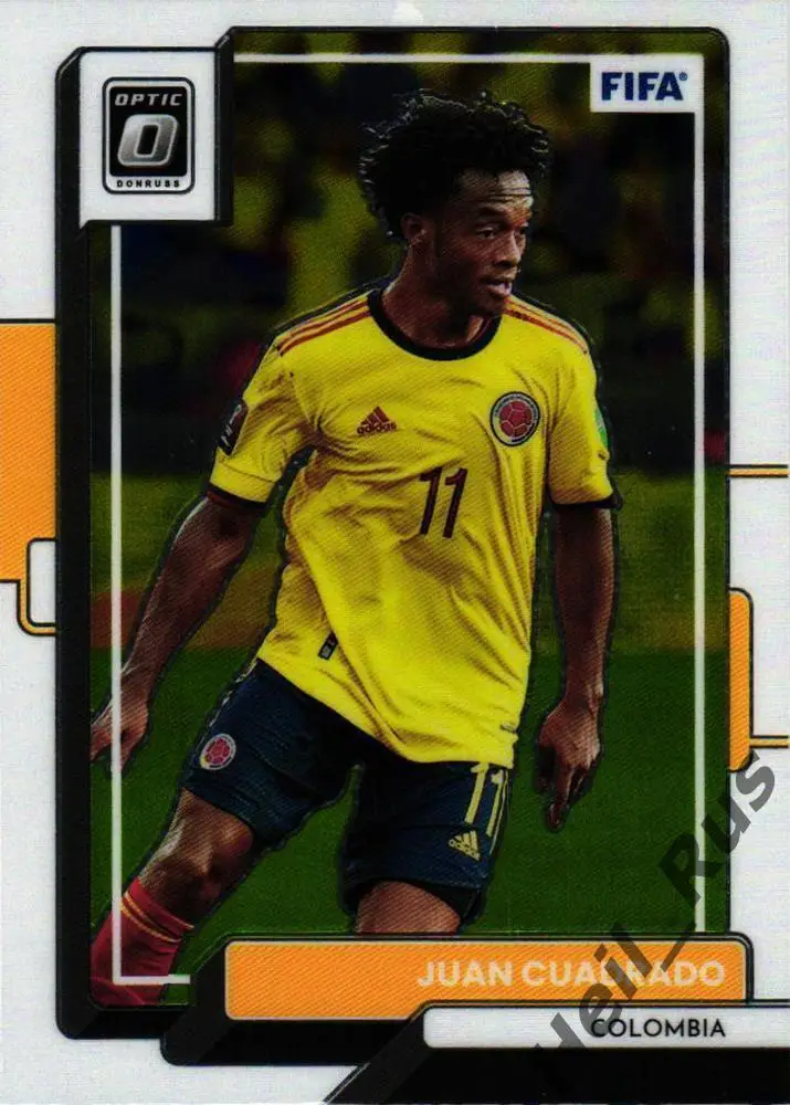 Футбол Карточка Хуан Куадрадо Колумбия, Фиорентина, Ювентус, Интер, Челси Panini