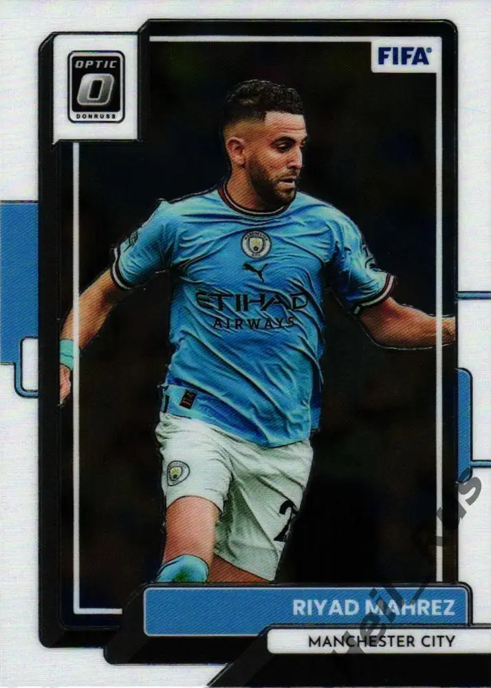 Футбол. Карточка Riyad Mahrez/Рияд Махрез Манчестер Сити, Лестер Panini 2022-23