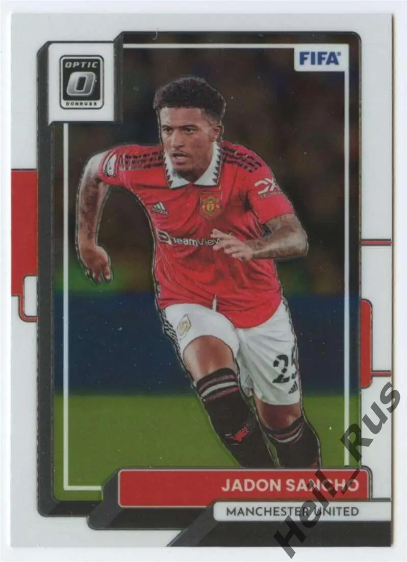 Футбол Карточка Джейдон Санчо Манчестер Юнайтед, Боруссия Дортмунд, Челси Panini