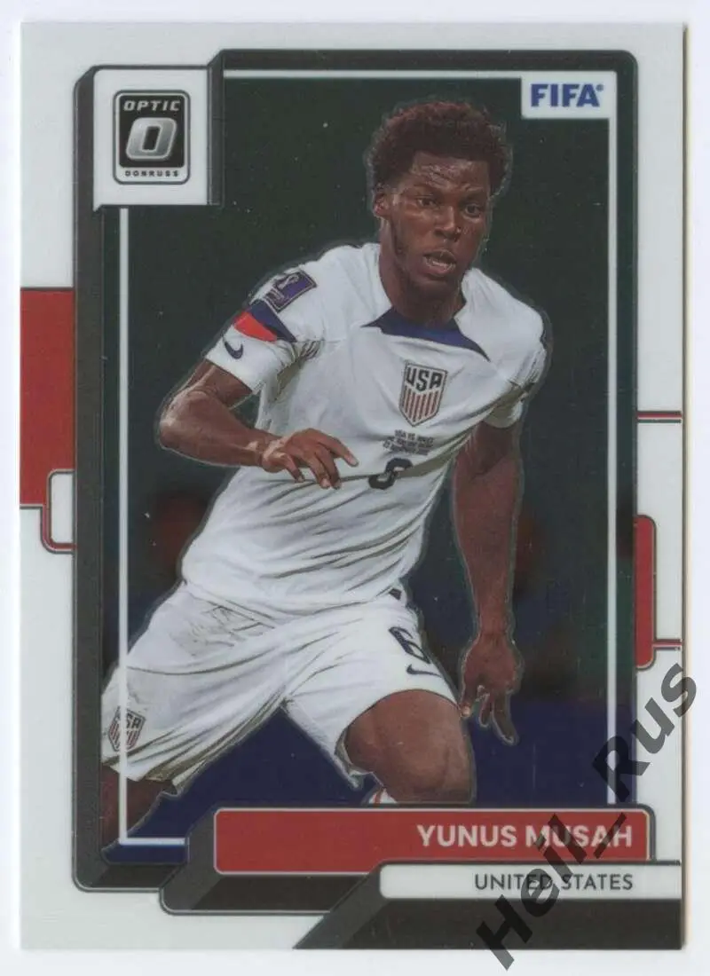 Футбол. Карточка Yunus Musah/Юнус Муса (USA/США, Милан, Валенсия) Panini 2022-23